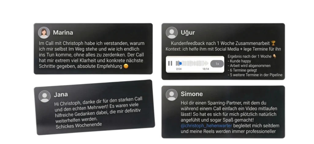was kunden sagen